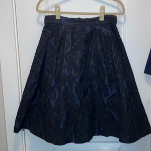 H&M Black and Blue Pattered Skirt